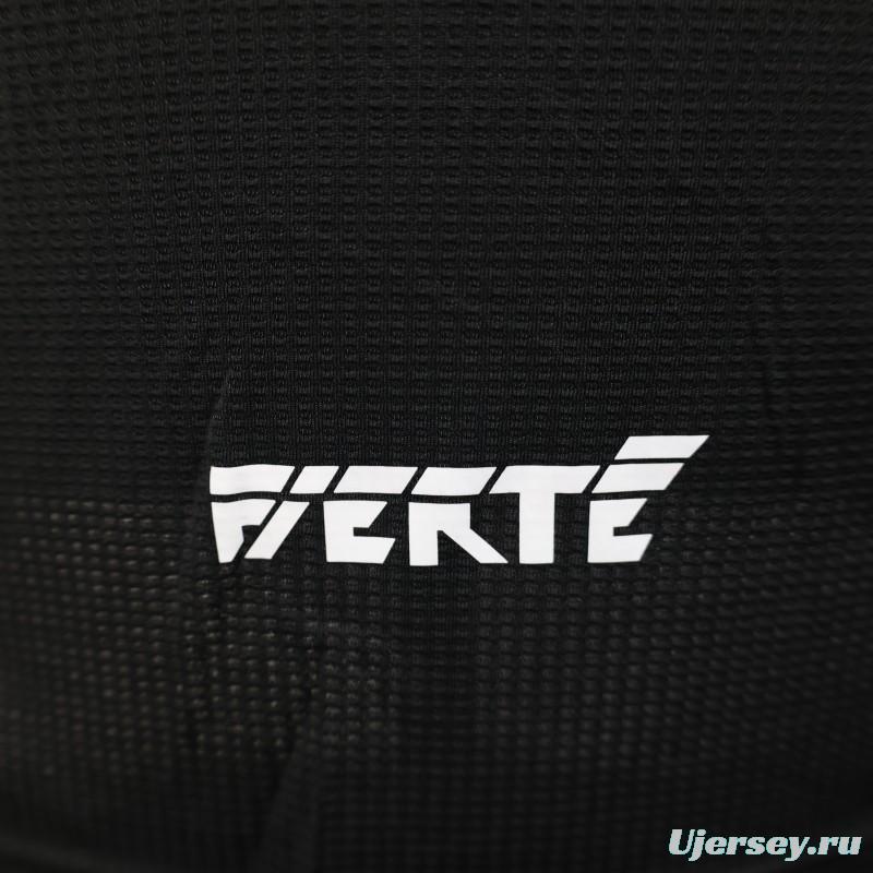 Player Version 2025 Algeria Black with White Arabic Sponsor Jersey