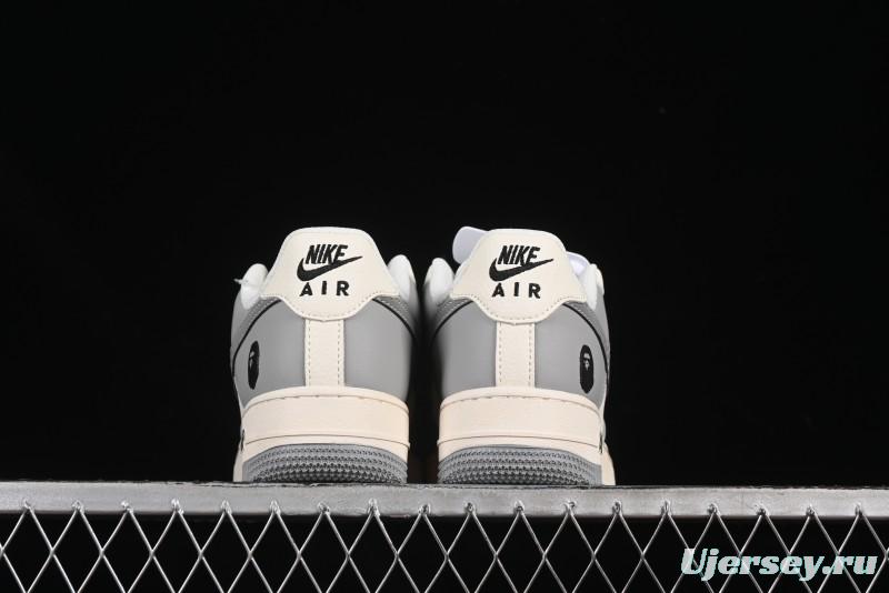 Nike Air Force 1'07 Low Bape Collaboration Beige Star Casual Sneakers - XS1958-571