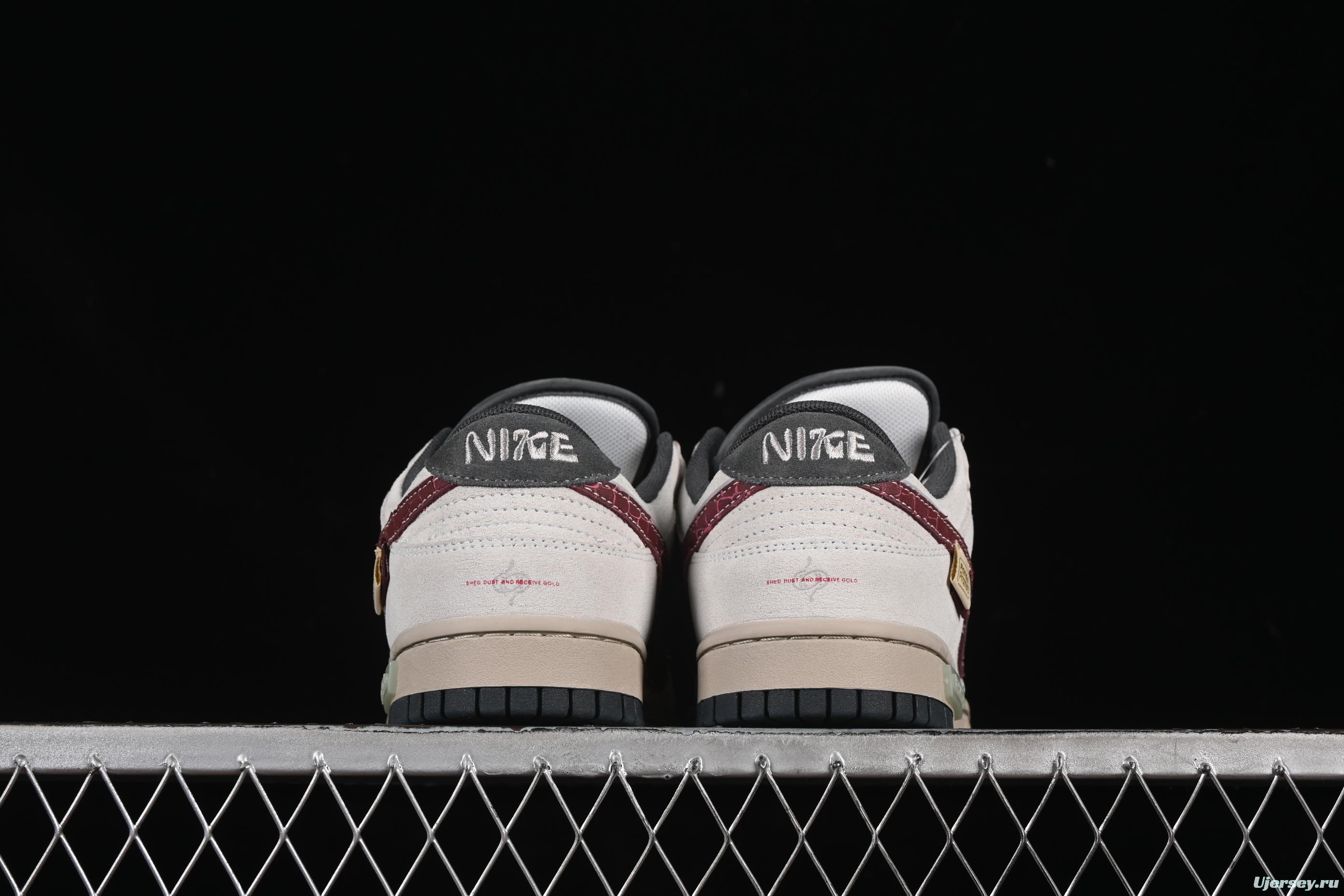 Nike Dunk Low Retro 'Double Swoosh' CNY Year of the Snake Panda Mischief Casual Sneakers - HV1800-101