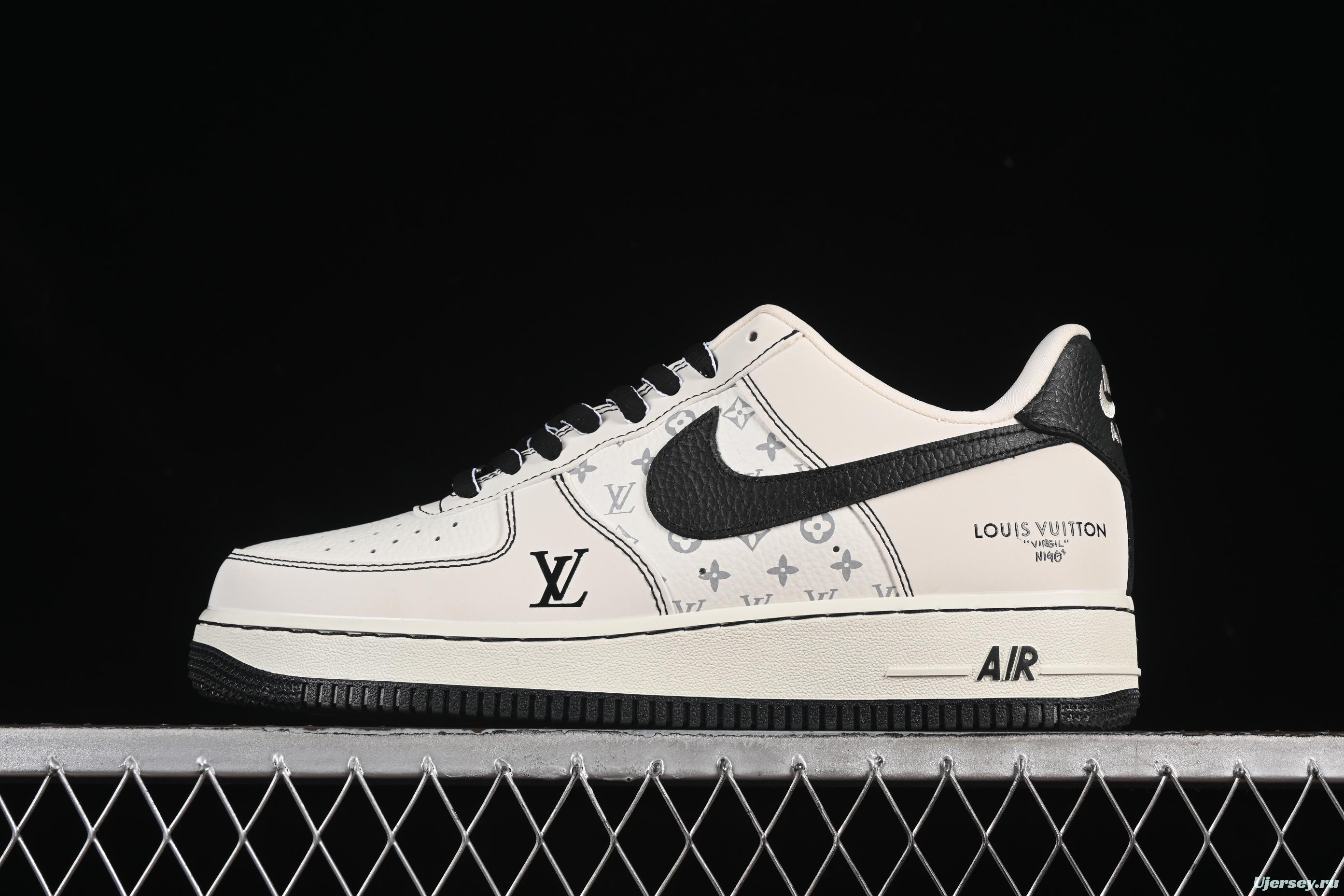 Nike Air Force 1 '07 Low LV Collaboration White Black Casual Sneakers - BZ6808-102