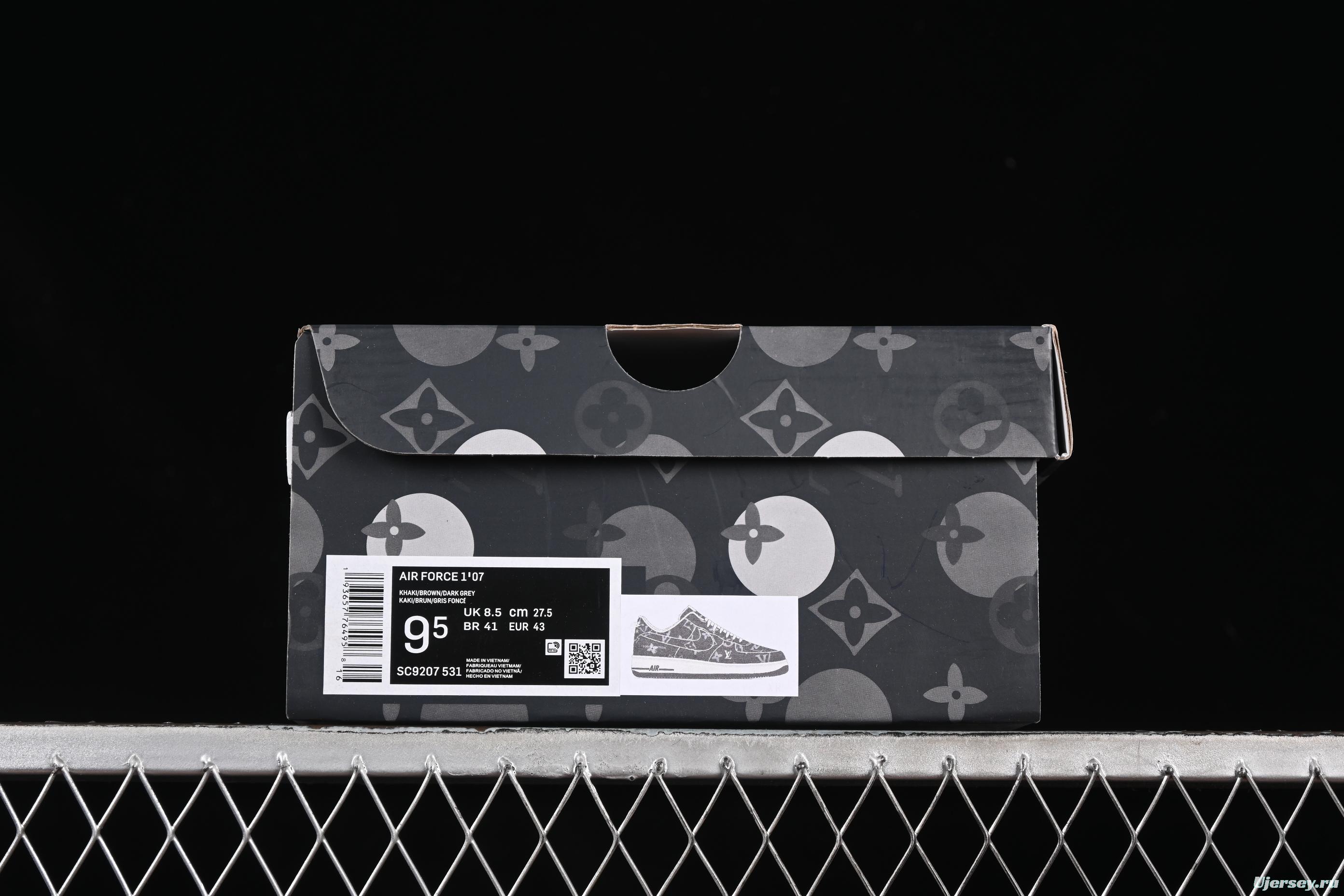 Nike Air Force 1'07 Low LV Collaboration Dark Denim Low-Top Casual Sneakers - SC9207-531