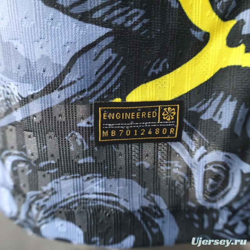 2025 Brazil National Team Special Edition Religious Concept Jersey - Christ the Redeemer Design - Dark Blue