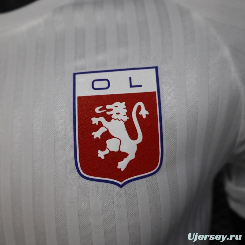 Player Version 25/26 Olympique Lyon 75 Year Anniversary White Jersey