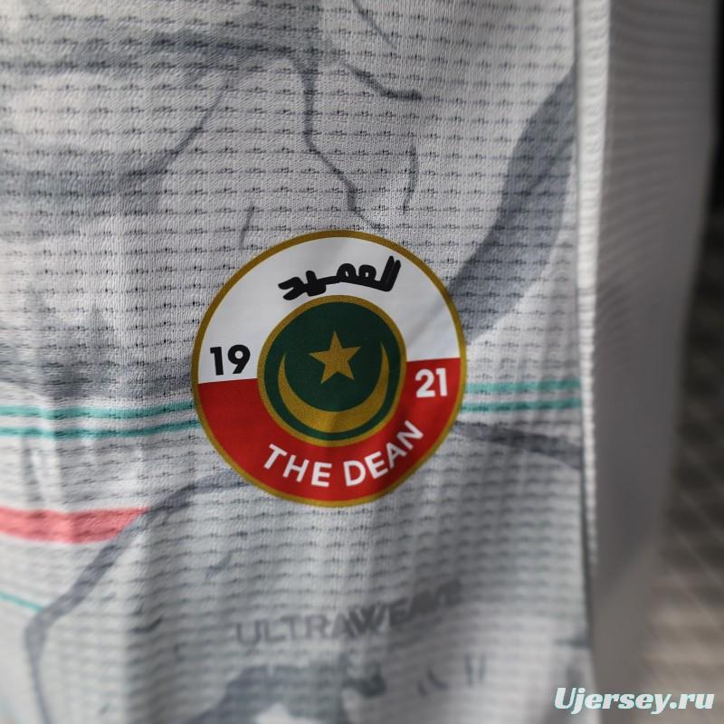 Player Version 2025 MC Alger (MCA) Home White Jersey with Club Emblem Design