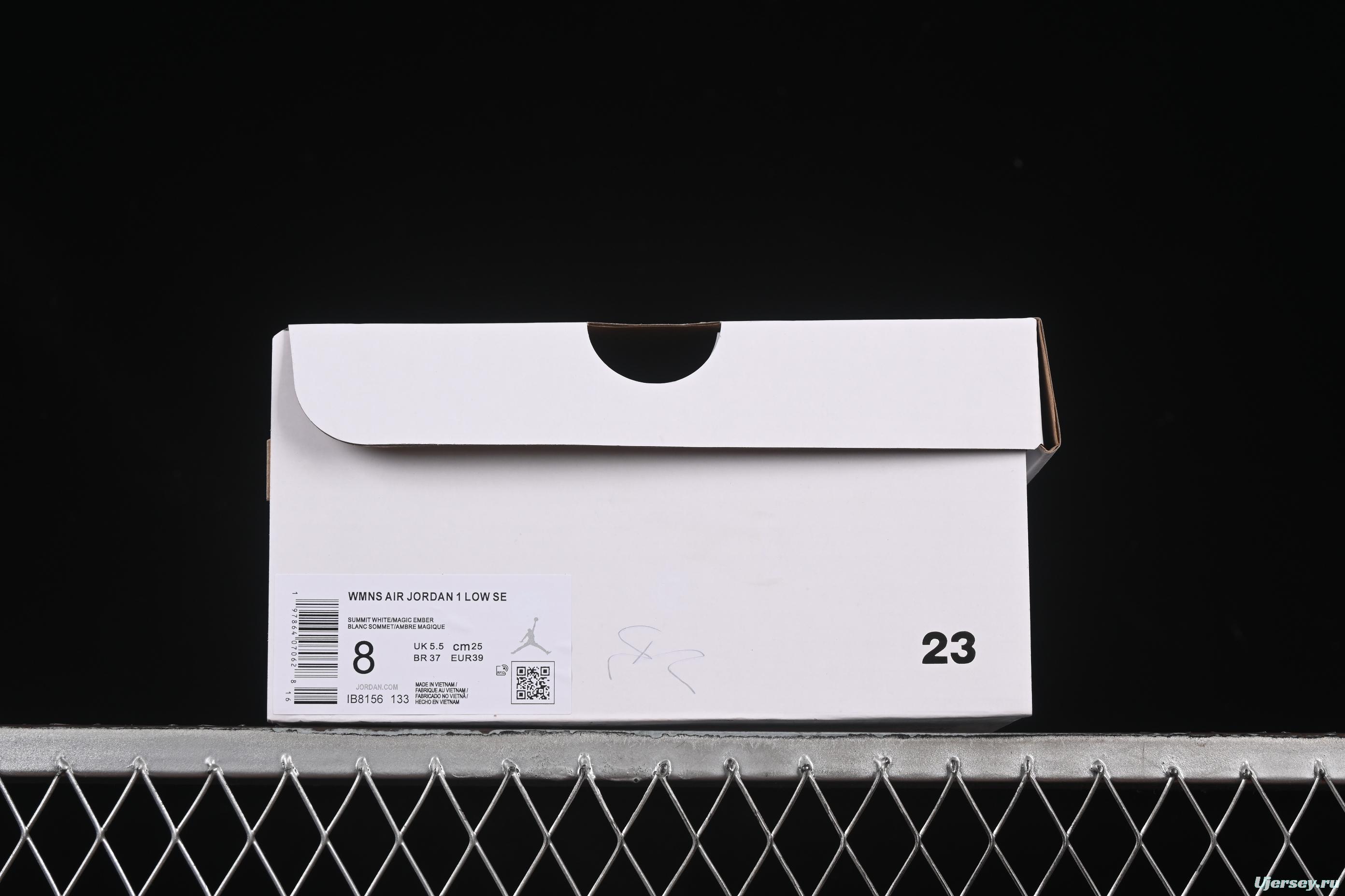 Nike Air Jordan 1 Low AJ1 White Pink Low-Top Casual Lifestyle Sneakers - IB8156-133