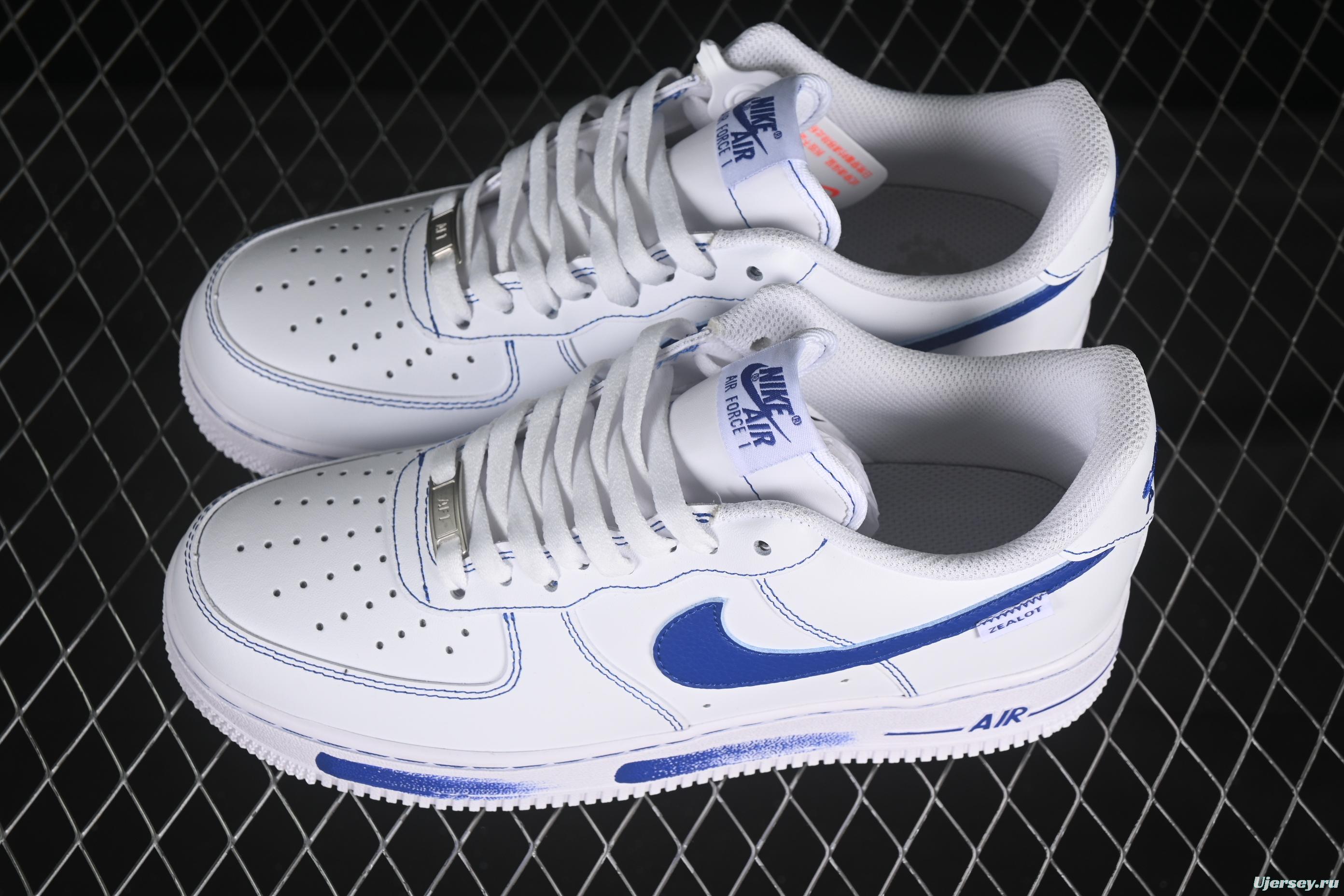 Nike Air Force 1'07 Low Casual Sneakers in Blue Ocean - ZH0316-083