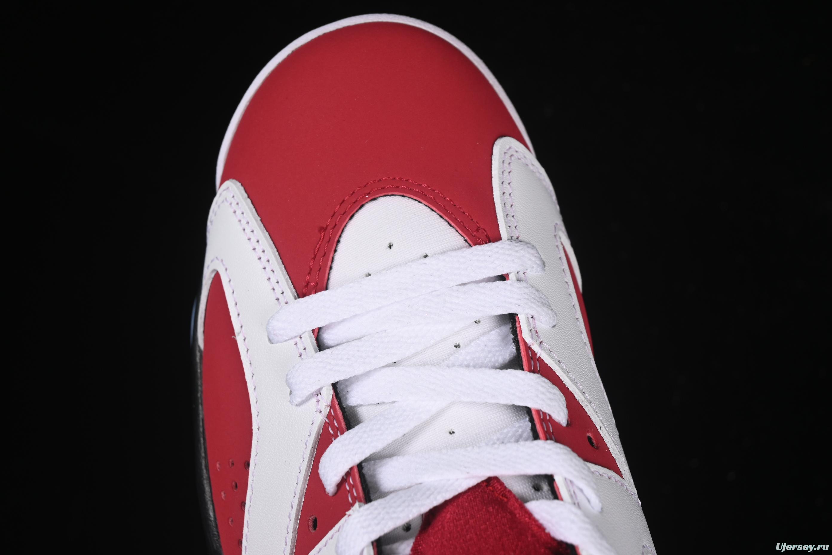 Nike Air Jordan 6 Retro High Basketball Shoes in Carmine White Red - CT8529-106