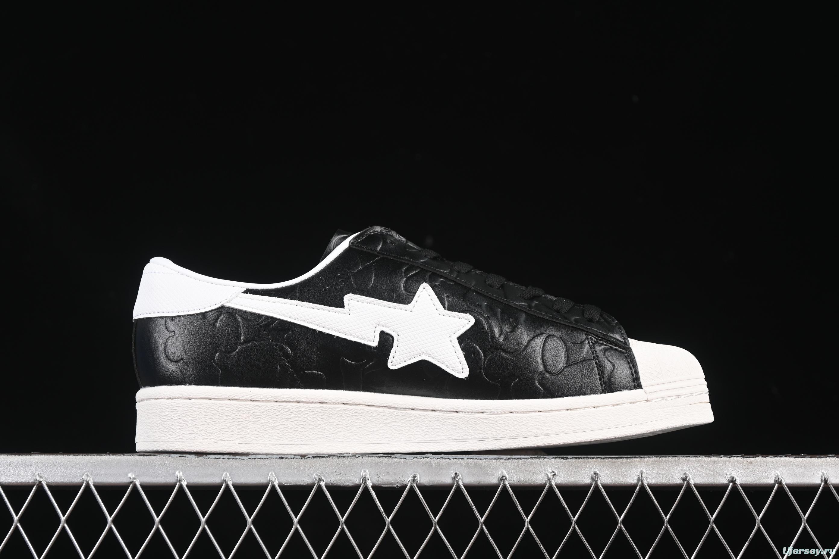 Bape x Adidas Superstar Shell Toe Casual Sneakers - JQ3666