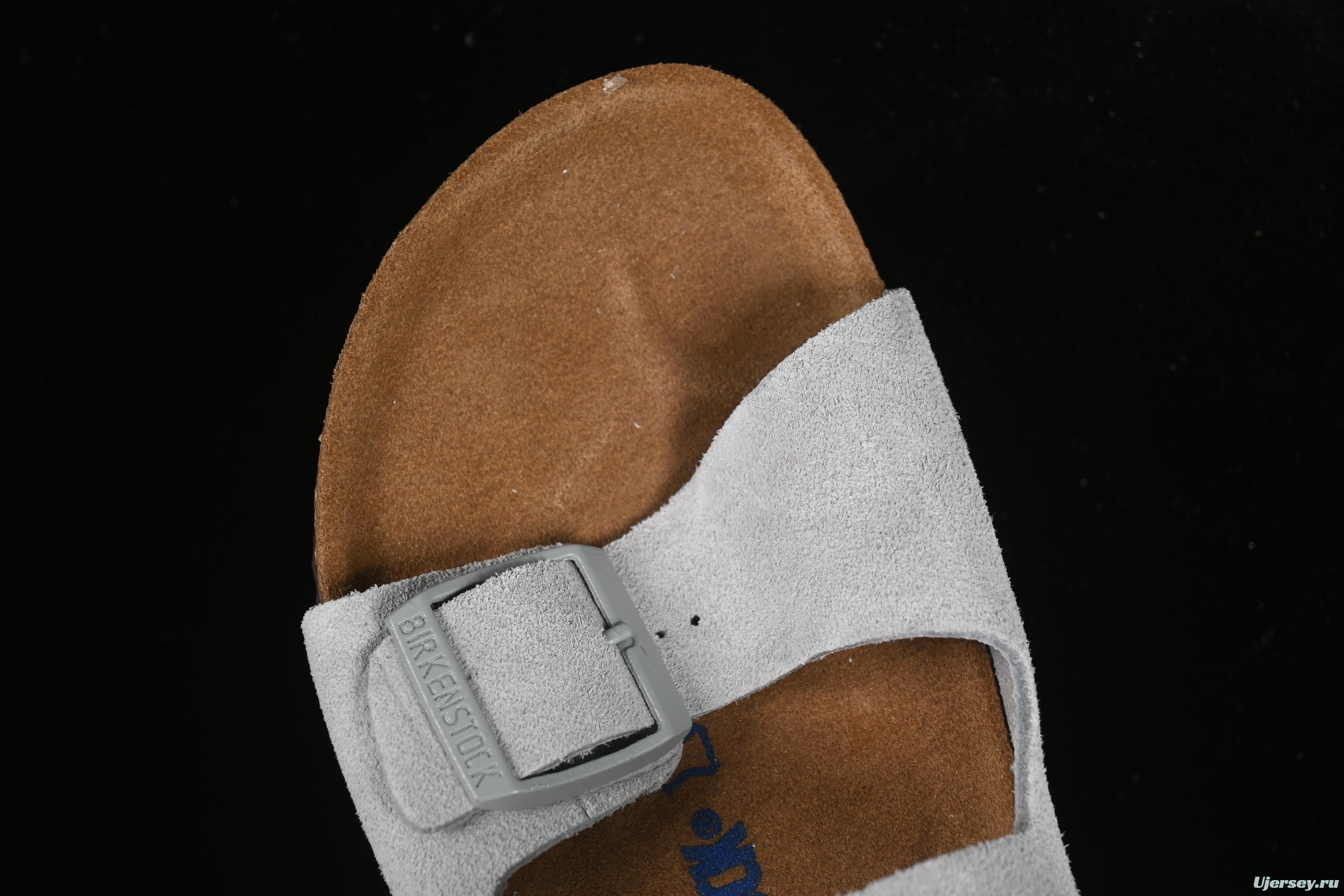Birkenstock Sandals with Soft Suede Leather and Lambswool Insole - G.D4