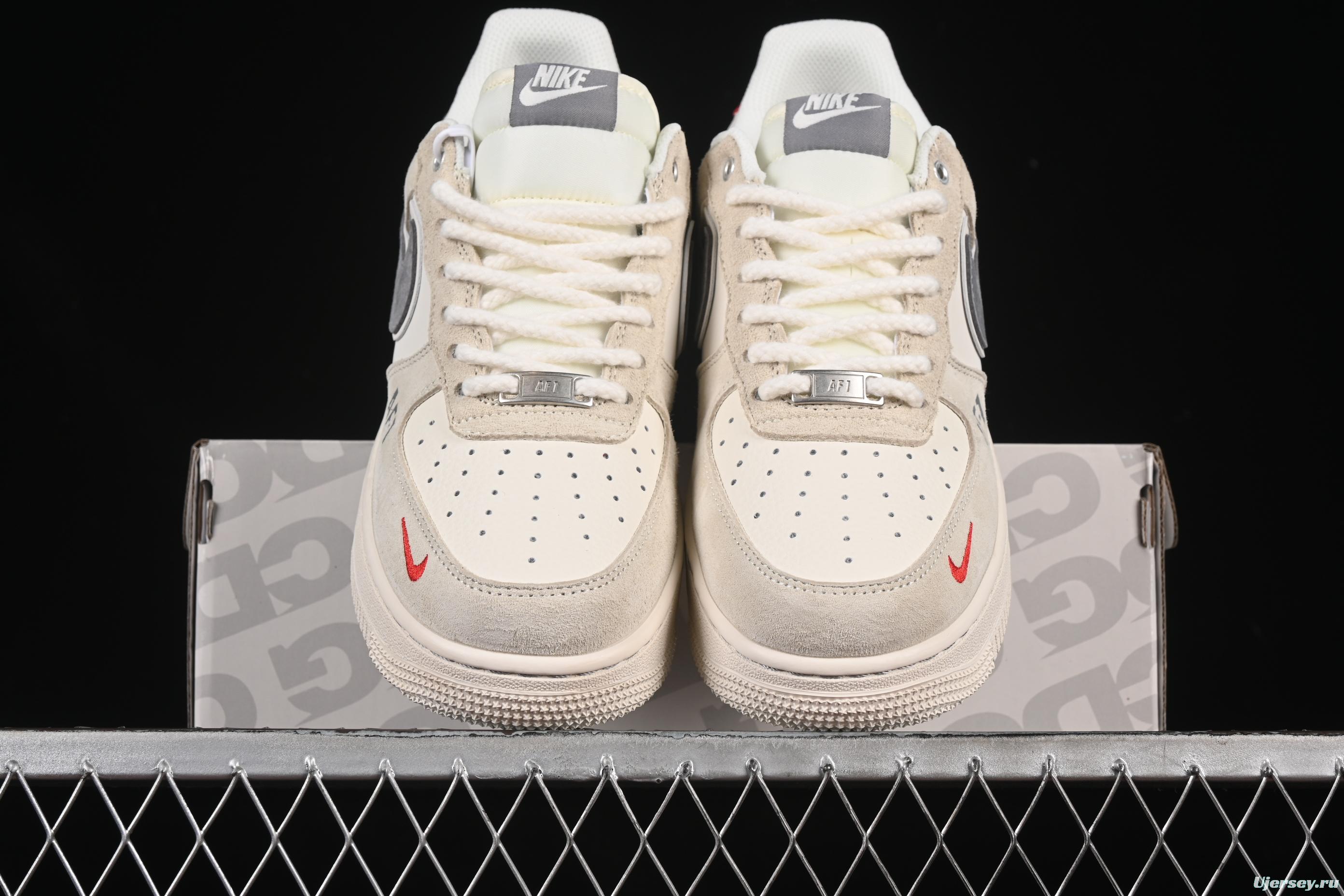 Nike Air Force 1 '07 Low The North Face Collaboration Dual-Tone Grey Casual Sneakers - YX5066-311