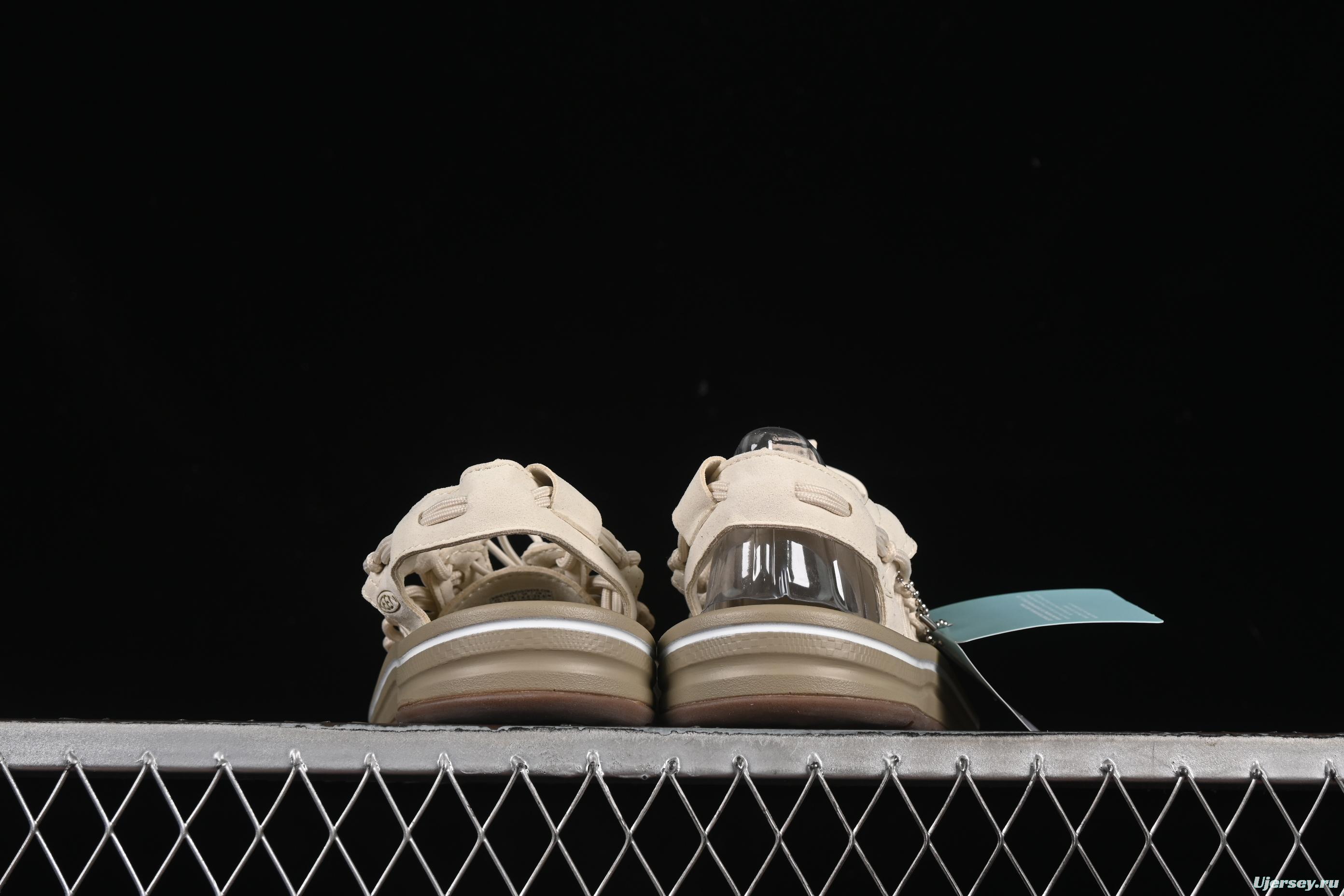 Keen Uneek Flat-M Woven Stretch Outdoor Water Sports Sandals - 1025169 WHITE CAP