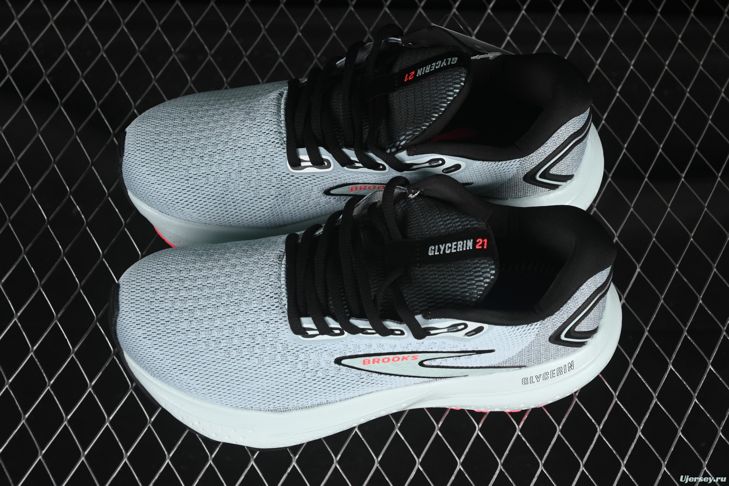 Brooks Glycerin 21 Cushioned Marathon Nitrogen Running Shoes - 1204081B410