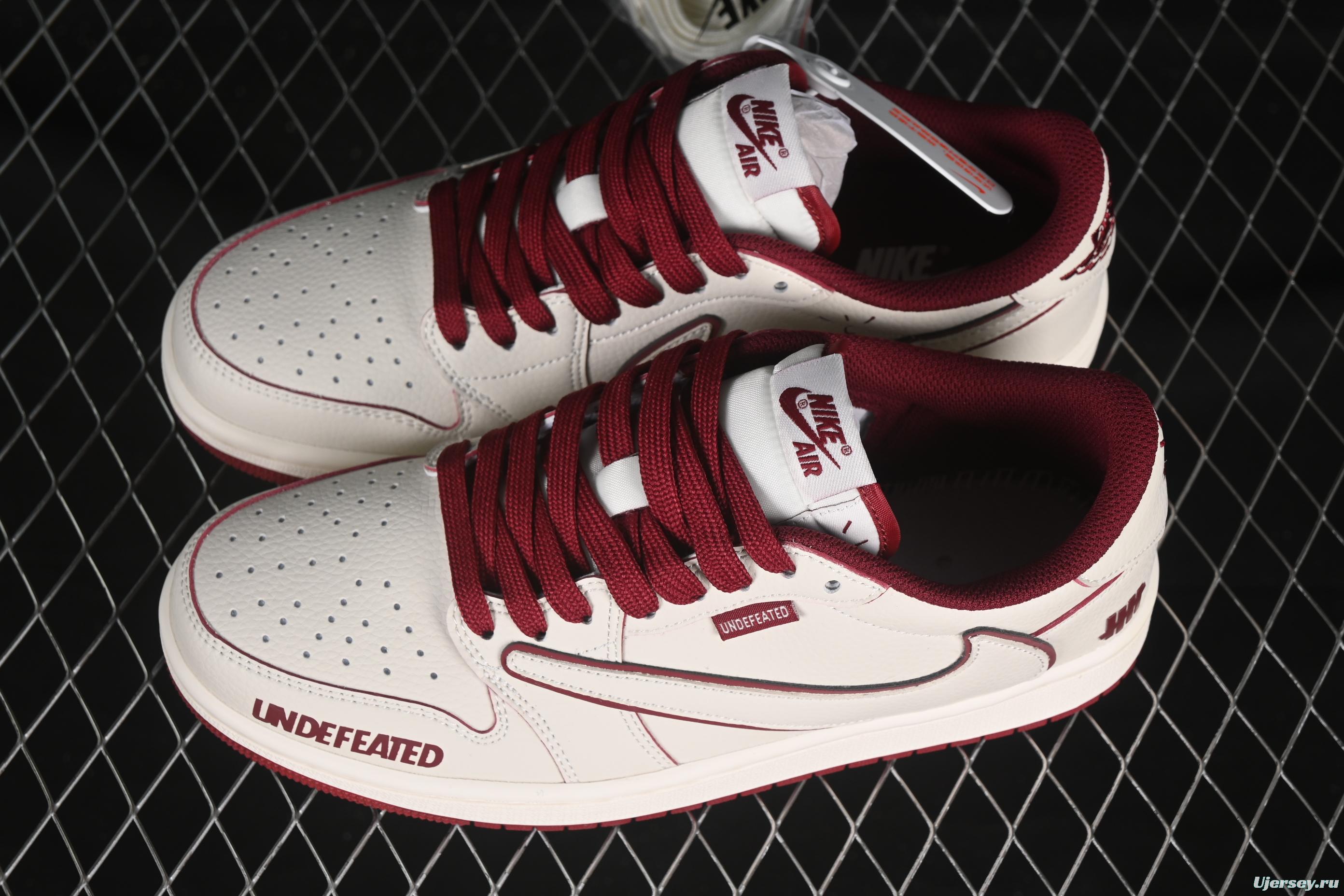 Nike Travis Scott x Fragment Design x Air Jordan 1 Low OG SP Casual Sneakers - DF1845-536