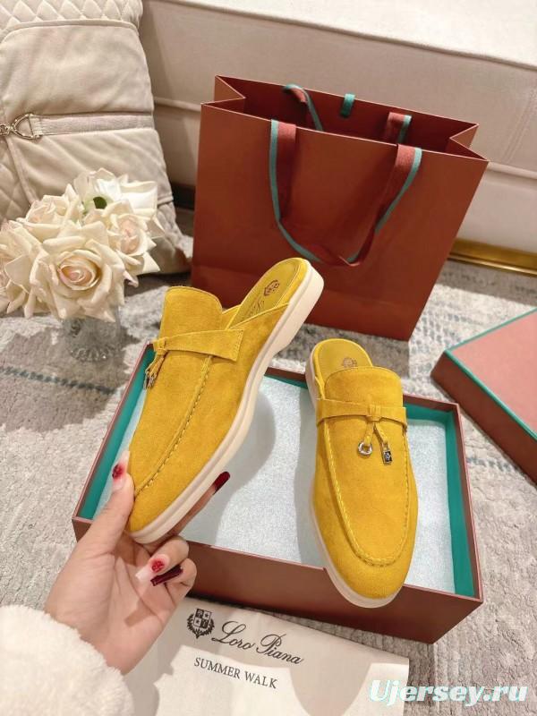 2025 LP Yellow Suede Slippers LY00360
