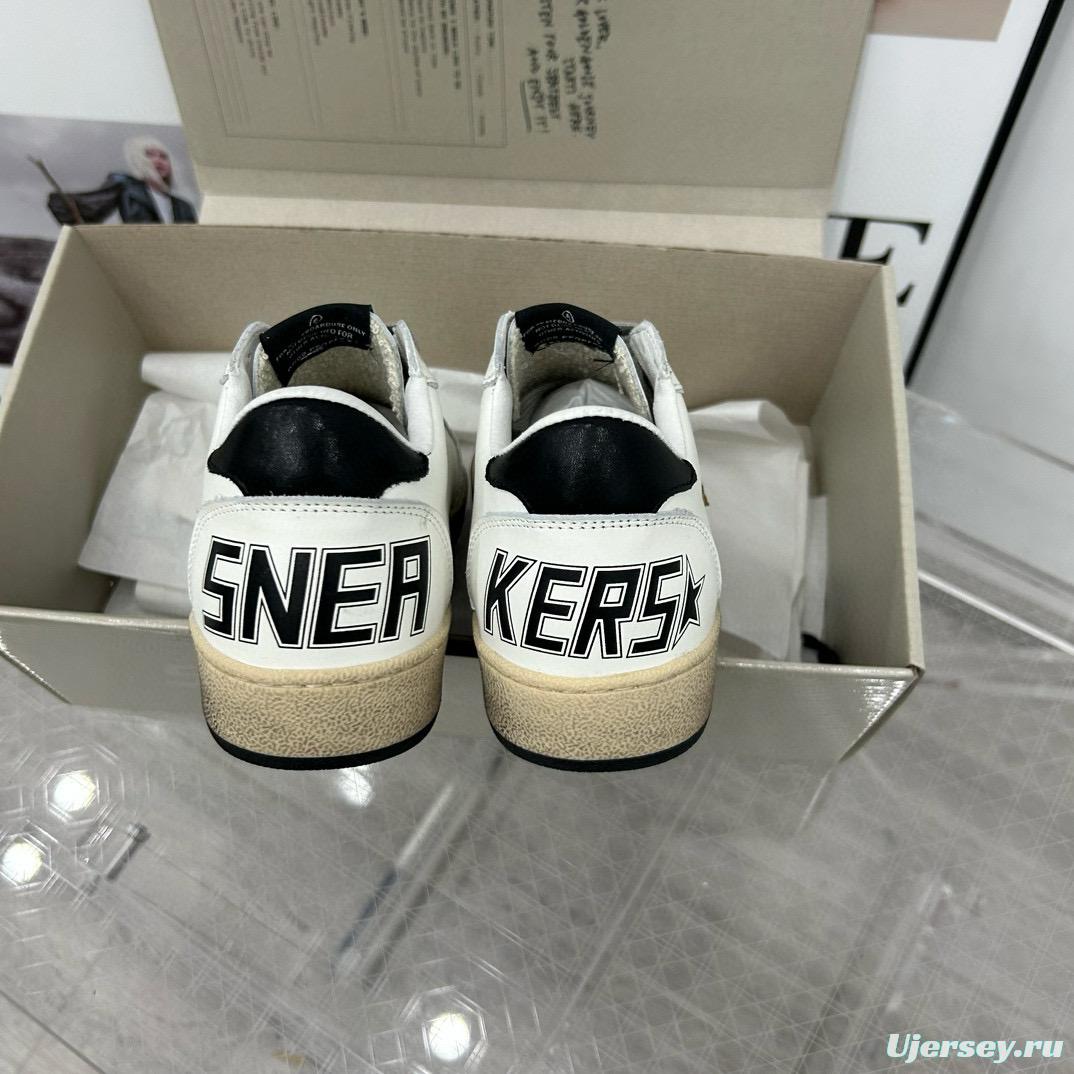 2024 Unisex GGDB White Gold Leather Sneakers MJ00260