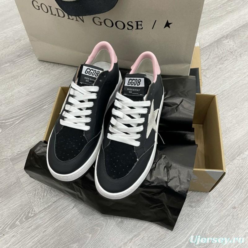 2024 Unisex GGDB Black Pink Leather Suede Sneakers MJ00260