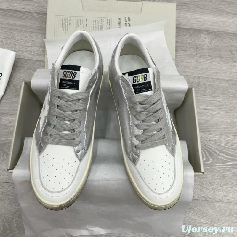 2024 Unisex GGDB White Silver Leather Low Top Sneakers MJ00260