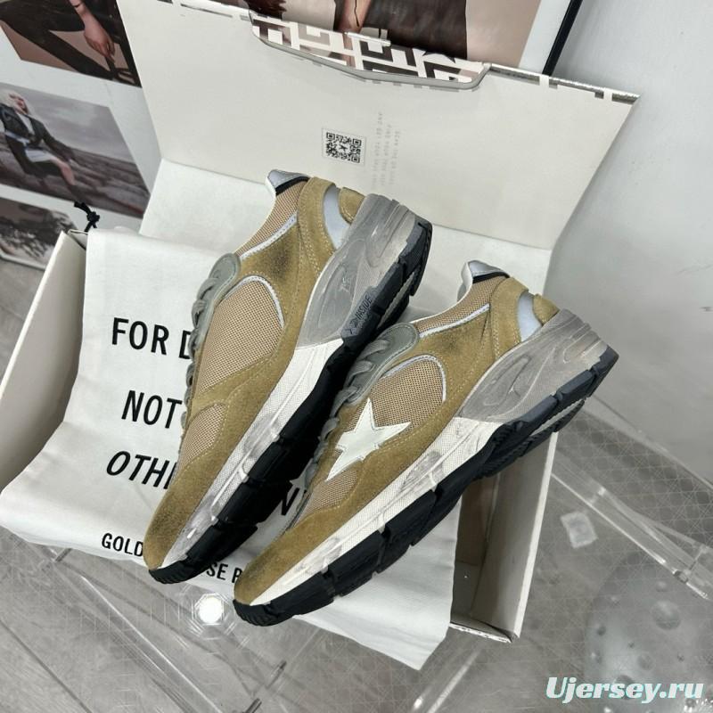 2024 Unisex GGDB Green Grey White Suede Mesh Sneakers