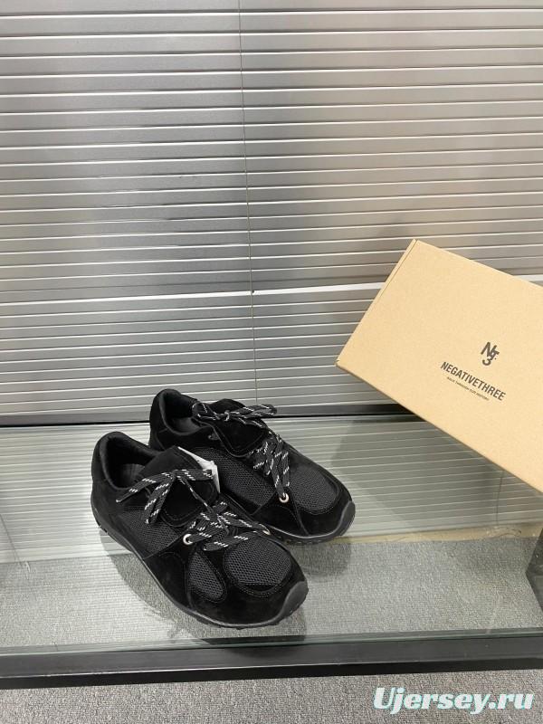 2025 Unisex Puma Black Mesh Leather Sneakers KFY00280