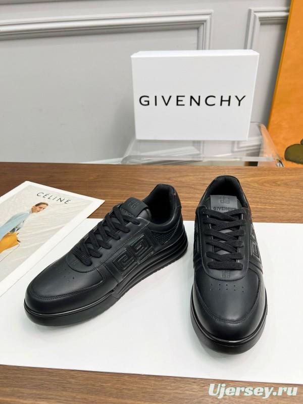 2024 Men Givenchy Black Leather Sneakers MJ00380