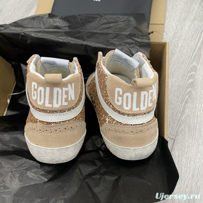 2024 Unisex GGDB Beige White Leather Suede High Top Sneakers MJ00300