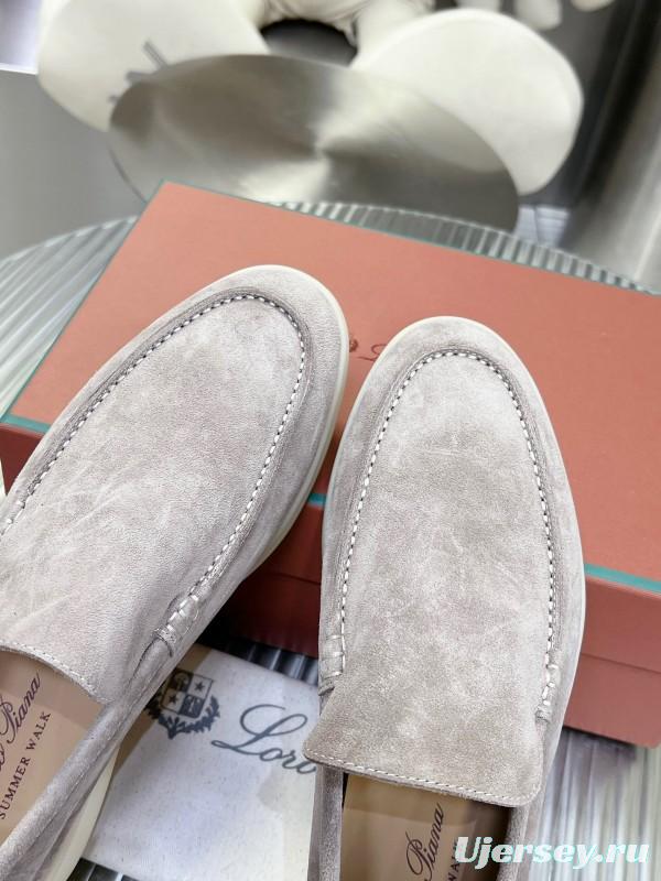 2025 Men Le Parmentier Grey Suede Loafers LY00260