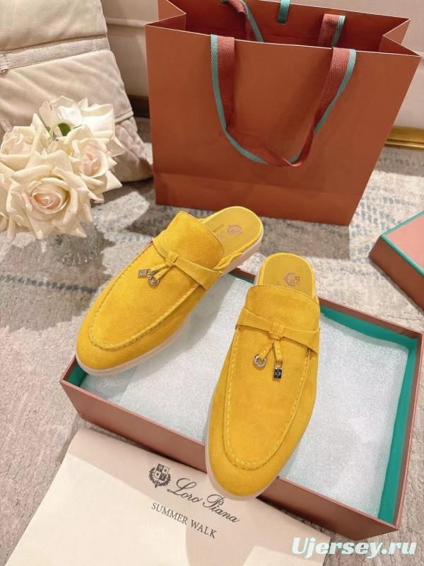 2025 LP Yellow Suede Slippers LY00360