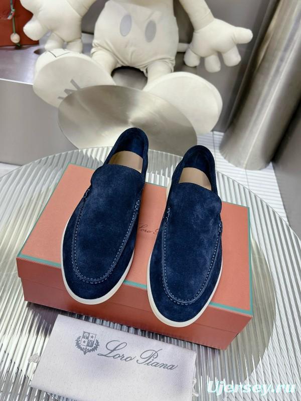 2024 Men Le Parmentier navy suede loafers