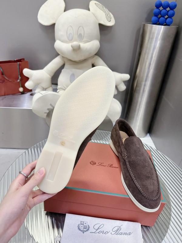 2024 Men Le Parmentier Brown Suede Loafers MJ00270