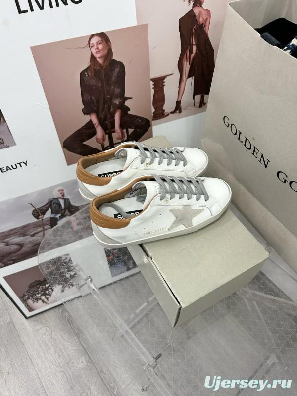 2025 Unisex GGDB White Brown Leather Sneaker MJ00260