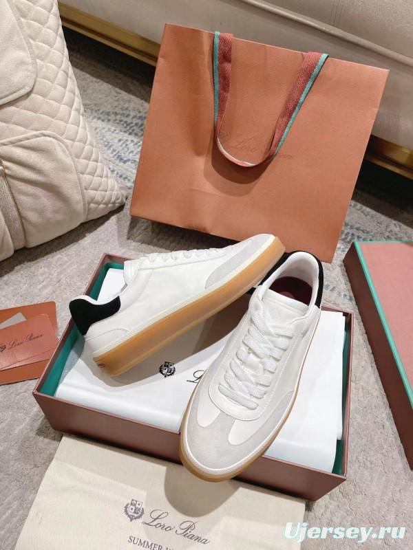 2025 Unisex Le Parmentier White Black Leather Sneaker LY00320(F)/LY00330(M)