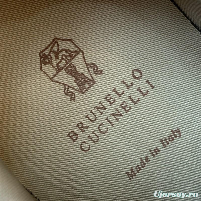 2025 Unisex Brunello Cucinelli Black Grey White Suede Leather Casual Sneakers LY