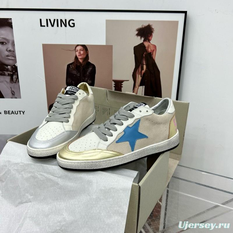 2024 Unisex GGDB White Pink Grey Leather Suede Low Top Sneakers MJ00260