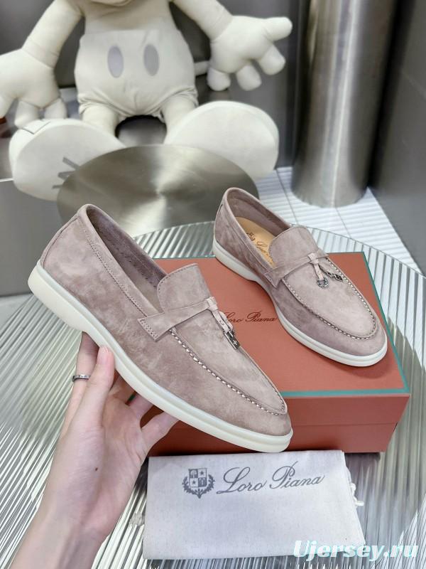 2024 Unisex Le Parmentier Beige Suede Loafers MJ00270
