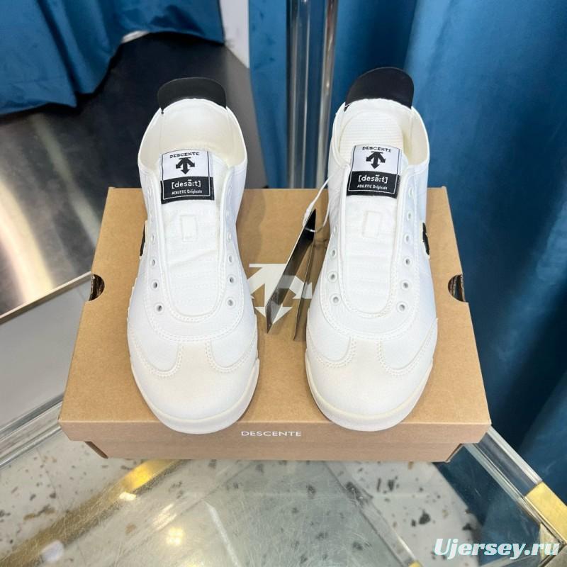 2024 Unisex Descente White Canvas Plimsolls MJ00280