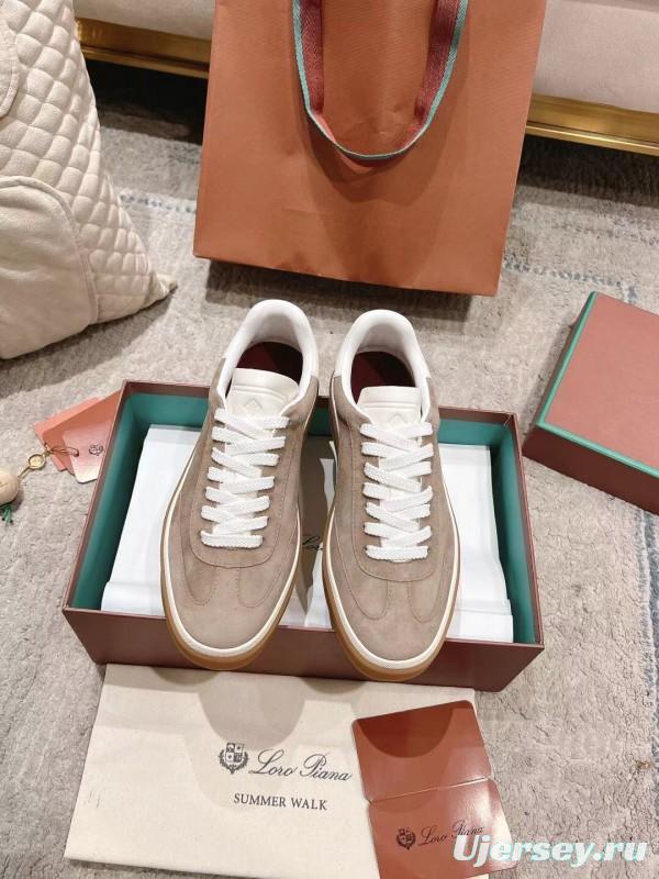 2025 Unisex Le Parmentier Beige White Leather Sneakers Top Version LY00320(F)/LY00330(M)