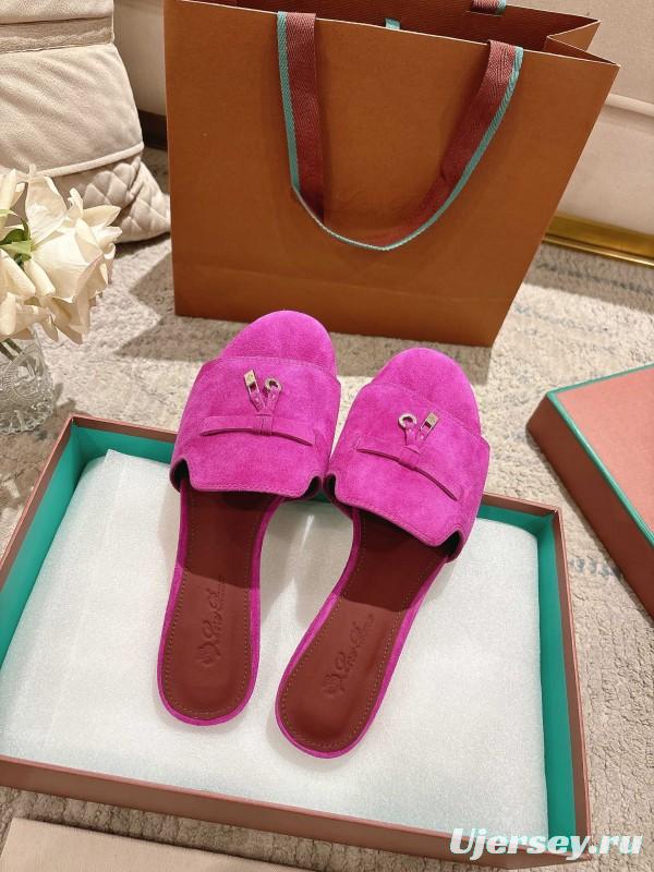 2025 Slippers Le Parmentier Pink Suede Slippers