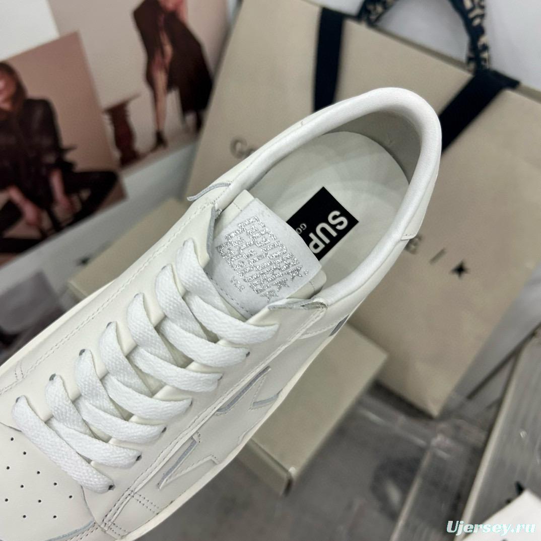 2024 Unisex GGDB White Leather Low Top Sneakers MJ00260