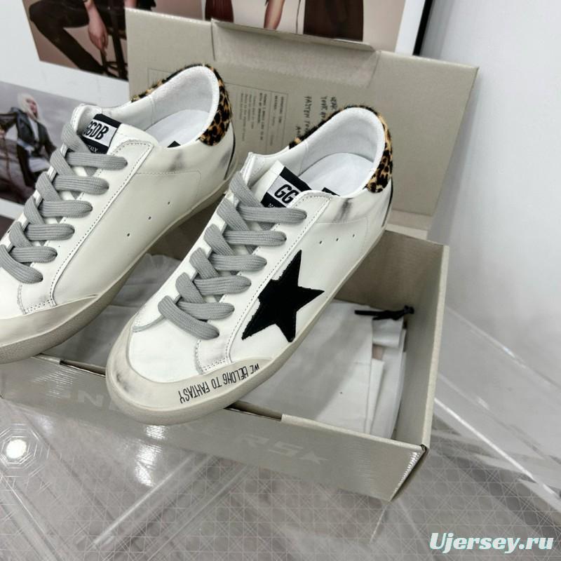2025 Women GGDB White Black Leather Sneakers LY00360