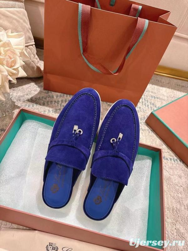 2025 Women LP Blue Suede Loafers LY00260(F)