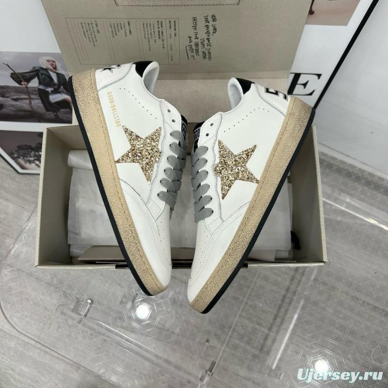 2024 Unisex GGDB White Gold Leather Sneakers MJ00260