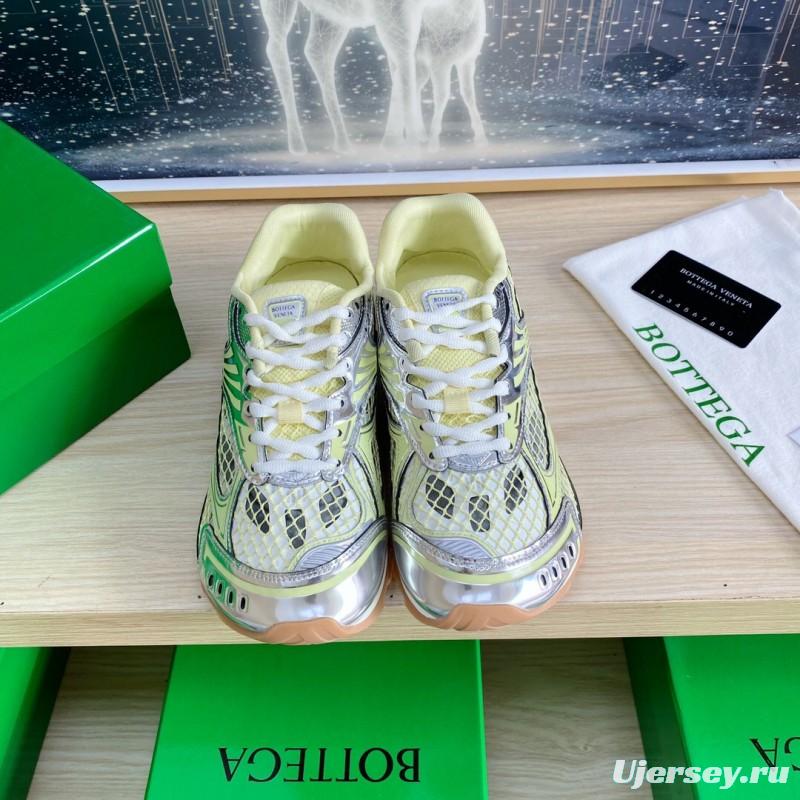 2025 Unisex BV Yellow Silver Mesh Rubber Running Sneakers LY0000