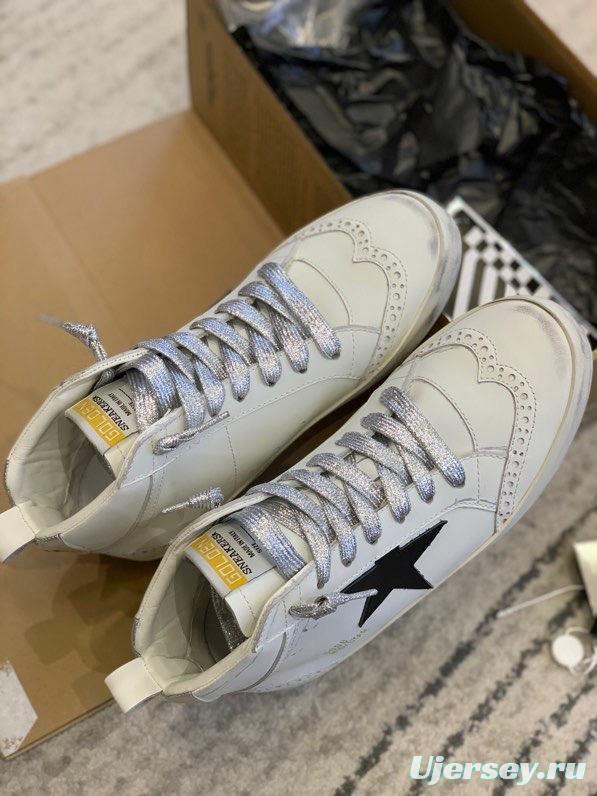 2024 Unisex GGDB White Black Leather High-top Sneakers MJ00300