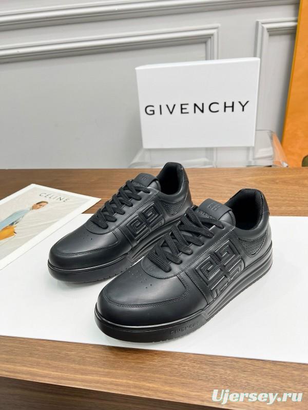 2024 Men Givenchy Black Leather Sneakers MJ00380