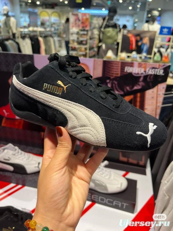 2025 Men Puma Black White Suede Sneakers KFY00260