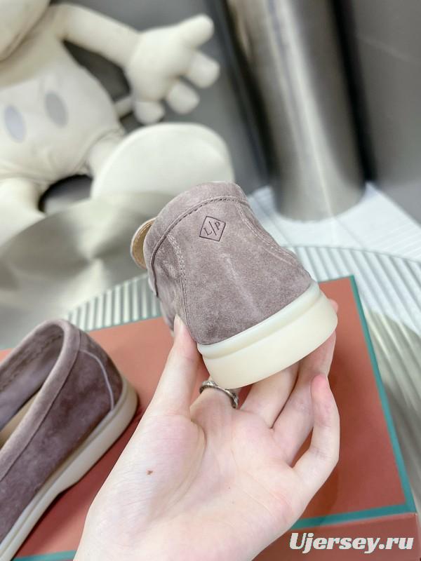 2024 Unisex LP Light Pink Suede Loafers MJ00270