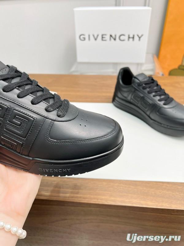 2024 Men Givenchy Black Leather Sneakers MJ00380