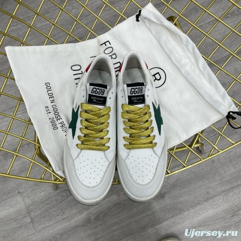 2024 Unisex GGDB White Green Red Leather Suede Low Top Sneakers MJ00260