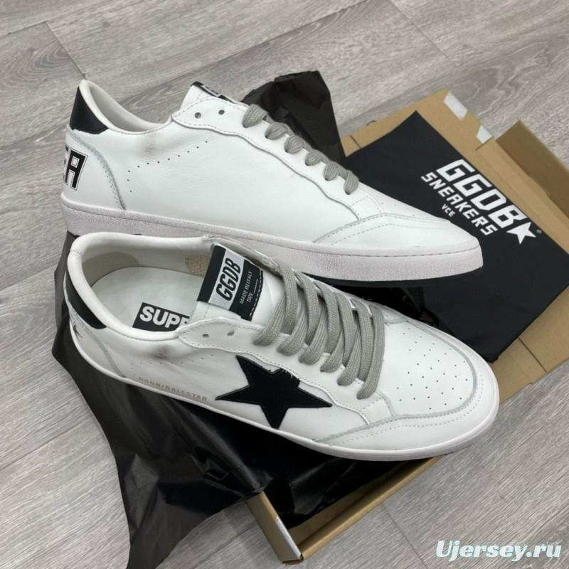 2024 Unisex GGDB White Black Leather Sneakers MJ00260