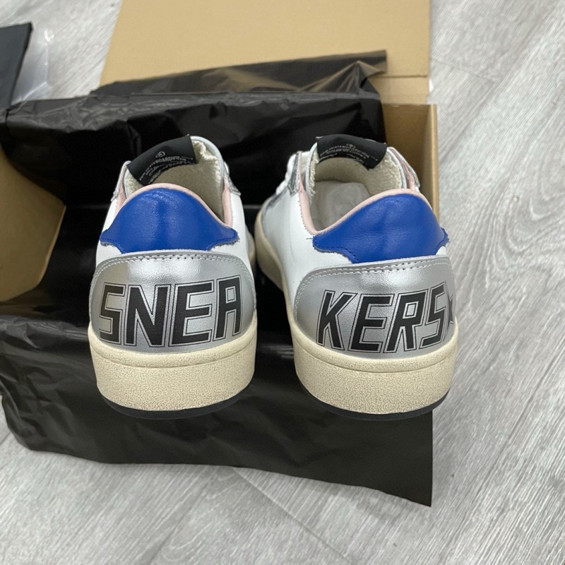 2024 Unisex GGDB White Grey Blue Leather Sneakers MJ00260